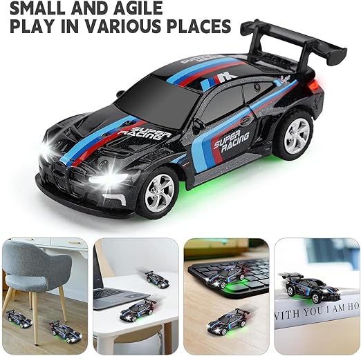 Mini BMW RC Drift Car | 2.4GHz App Control, LED Lights & 3 Speed Modes (Multicolour)