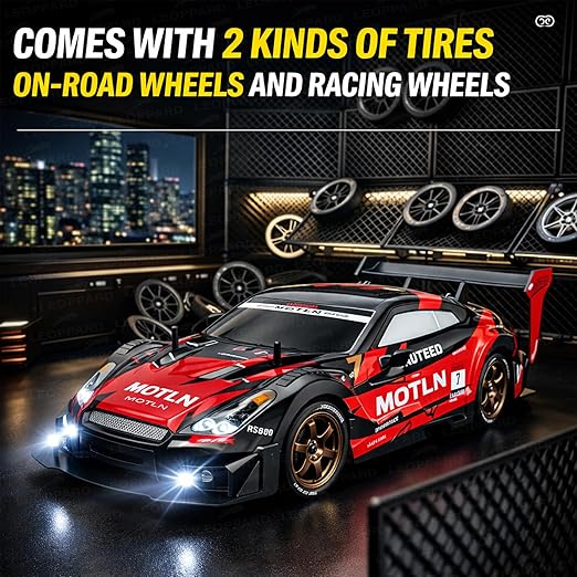 Premium  HGL 4x4 Rc Drifting Car - Rc Drift Cars High Speed Remote Control Drift Car 2.4GHz Remote Control Drift Stunt Off Road Cars 360° Rotation Toys For Kids & Adults Boys & Girls [TurboDrift Pro]