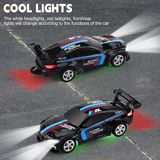 Mini BMW RC Drift Car | 2.4GHz App Control, LED Lights & 3 Speed Modes (Multicolour)