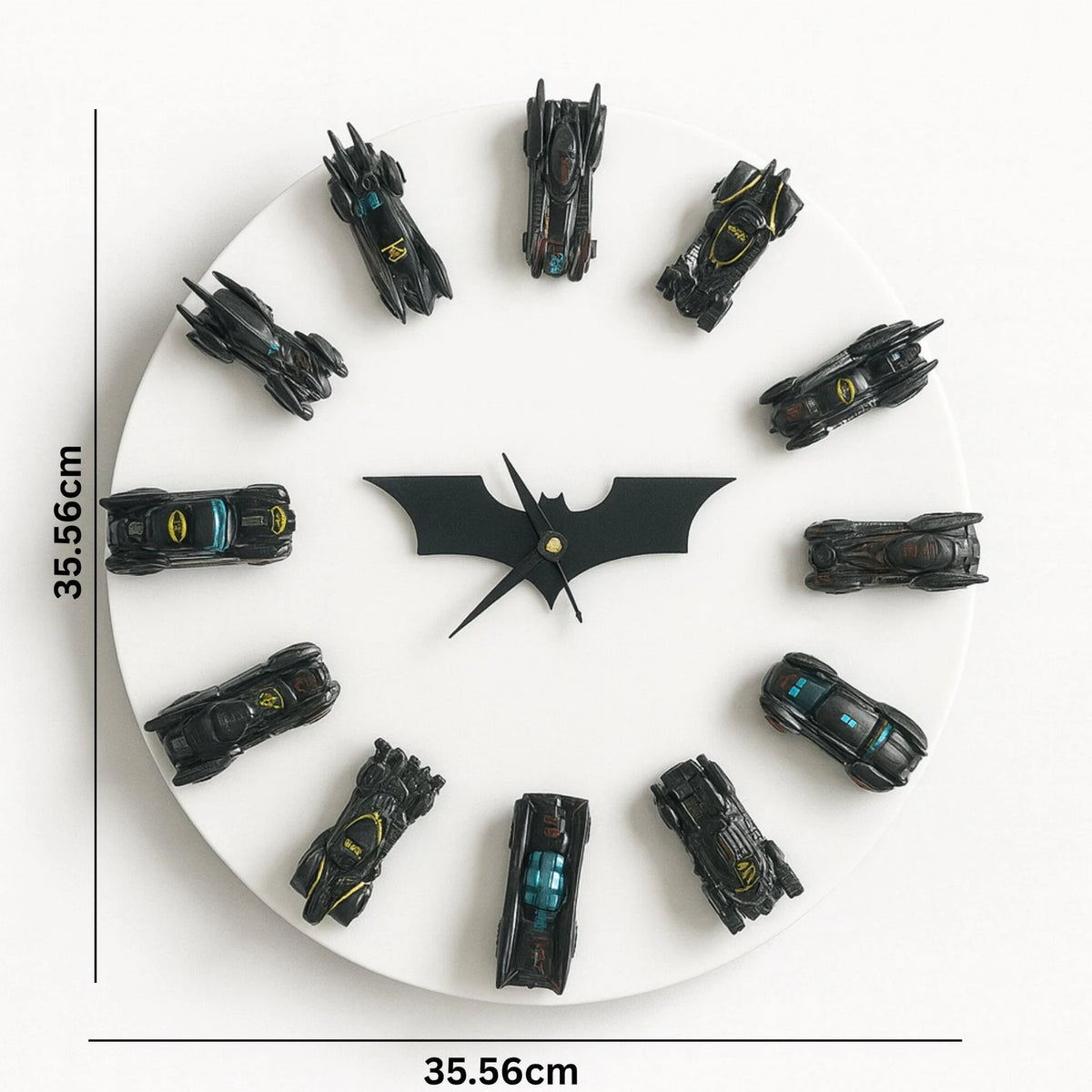 Batman Edition Analog Wall Clock, White, 12 × 41.5 cm