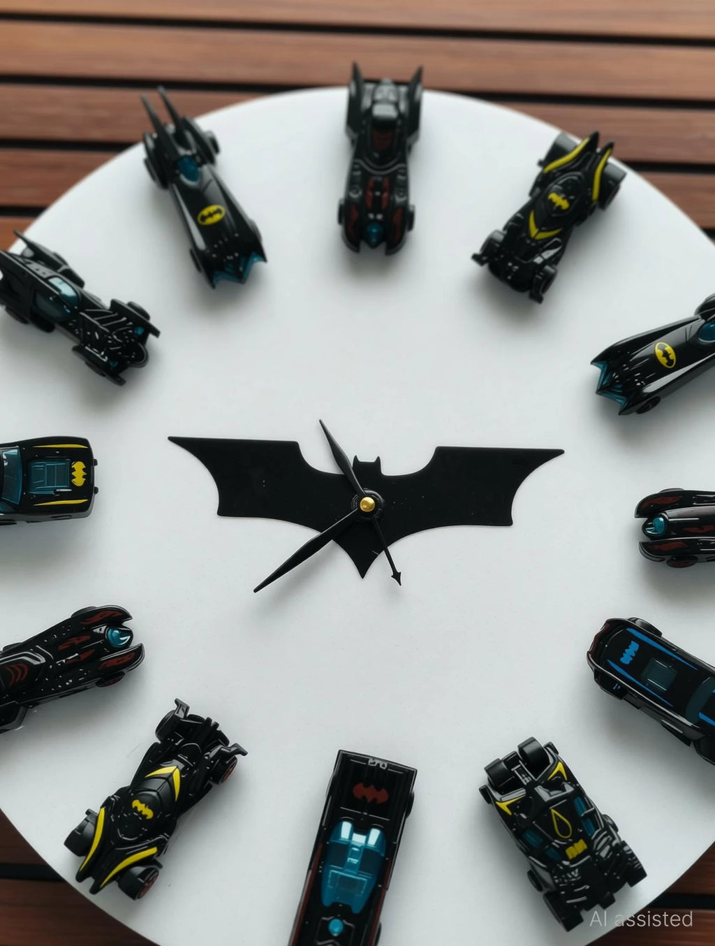 Batman Edition Analog Wall Clock, White, 12 × 41.5 cm