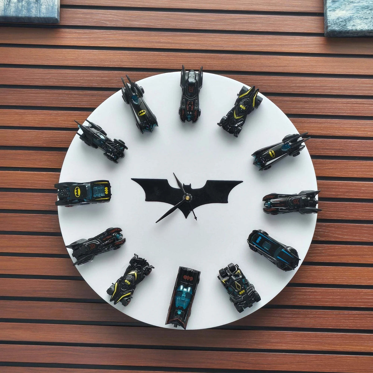 Batman Edition Analog Wall Clock, White, 12 × 41.5 cm