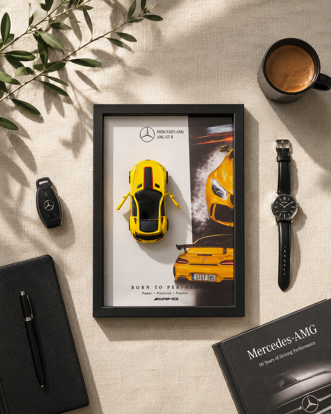 TGL Mercedes 3D Die Cast Display Frame | Premium Car Collectible Gift