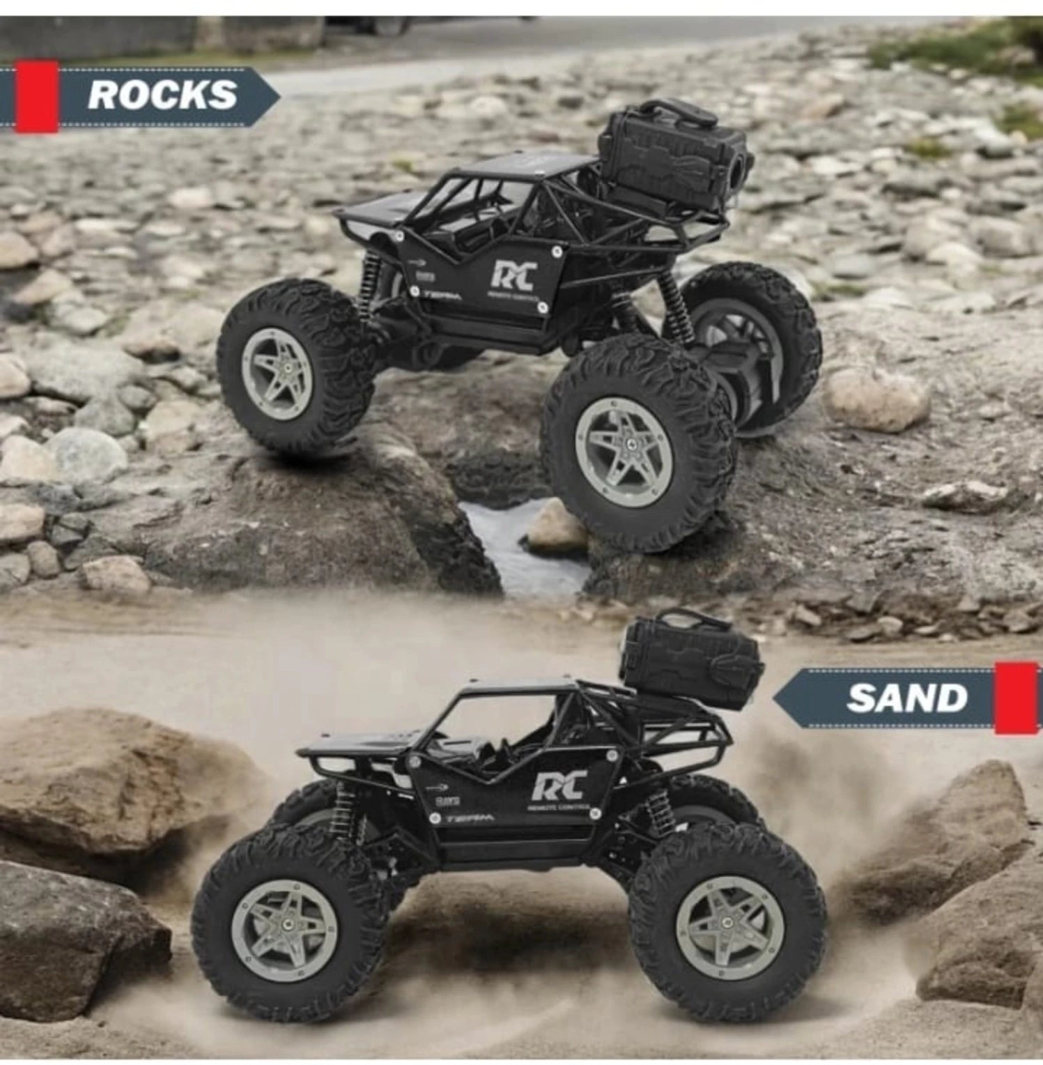RC Monster Truck  | Off-Road Remote Control | (Multicolour)